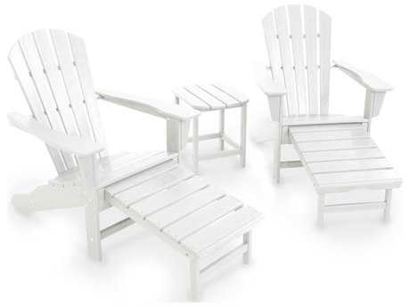 POLYWOOD® South Beach Recycled Plastic Ultimate Adirondack 3-Piece Set