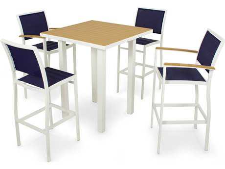 POLYWOOD® BaylineAluminum 5-Piece Bar Set