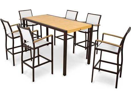 POLYWOOD® BaylineAluminum 7-Piece Bar Set