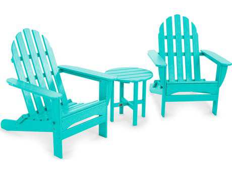 POLYWOOD® Classic Adirondack Recycled Plastic Folding Set