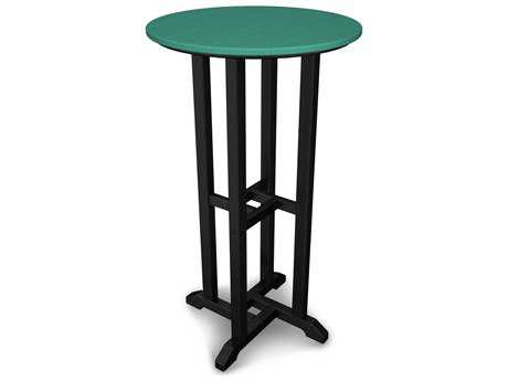 POLYWOOD® Contempo Recycled Plastic 24 Round Bar Height Table