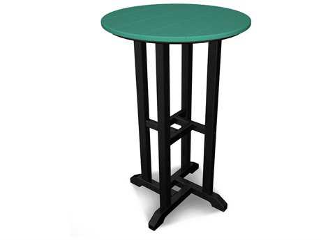 POLYWOOD® Contempo Recycled Plastic 24 Round Counter Height Table