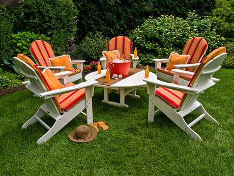POLYWOOD® South Beach Adirondack Lounge Set