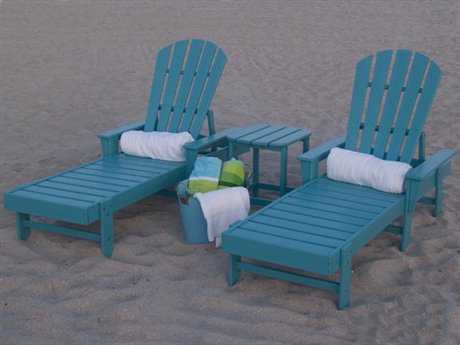 POLYWOOD® South Beach Chaise Recycled Plastic Lounge Set