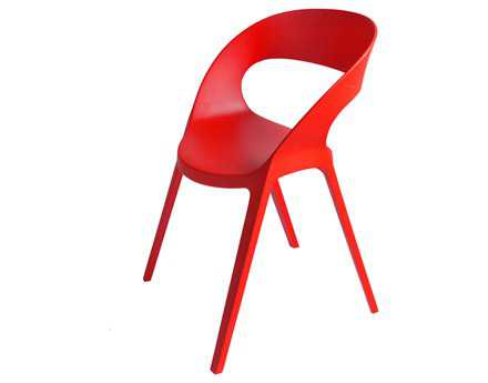 Resol Carla Recycled Plastic Red Arm Chair