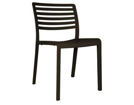 Resol Lama Recycled Plastic Black Side Chair