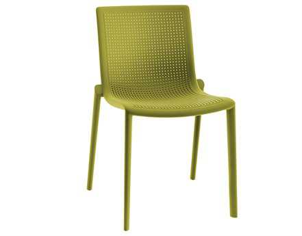 Resol Beekat Recycled Plastic Green Olive Side Chair