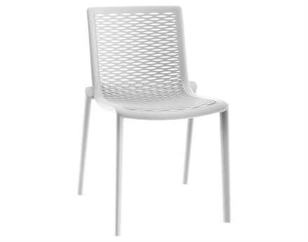 Resol Net Kat Recycled Plastic White Side Chair