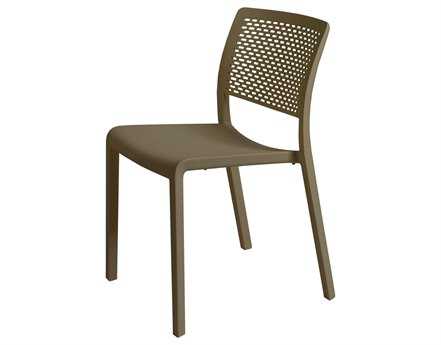 Resol Trama Recycled Plastic Chocolate Side Chair