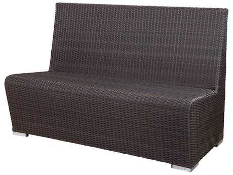Source Outdoor Furniture Boca Dining Booth Low Back Replacement Cushion