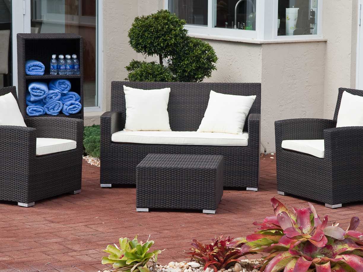 Source Outdoor Furniture Zen Wicker Towel Storage SO2002255