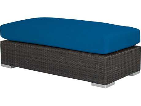 Source Outdoor Furniture King Wicker Rectangular Large Ottoman