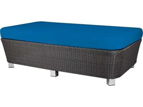 Source Outdoor Furniture St Tropez Wicker Large Ottoman Rectangular