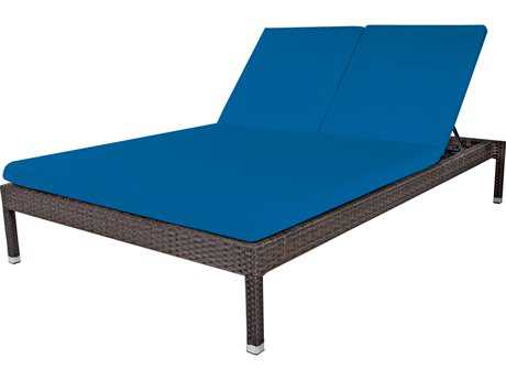 Source Outdoor Furniture Manhattan Wicker Armless Double Chaise
