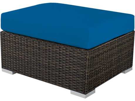 Source Outdoor Furniture Manhattan Wicker Ottoman Square