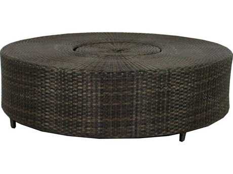 Source Outdoor Furniture Circa Wicker 47 Round Ice Coffee Table