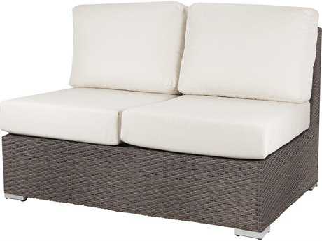 Source Outdoor Furniture Lucaya Wicker Armless Loveseat