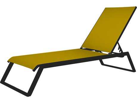 Source Outdoor Furniture Tides Aluminum Armless Chaise Sled Legs