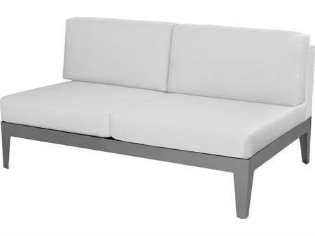 Source Outdoor Furniture South Beach Aluminum Armless Loveseat