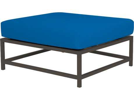Source Outdoor Furniture Delano Aluminum Ottoman Square