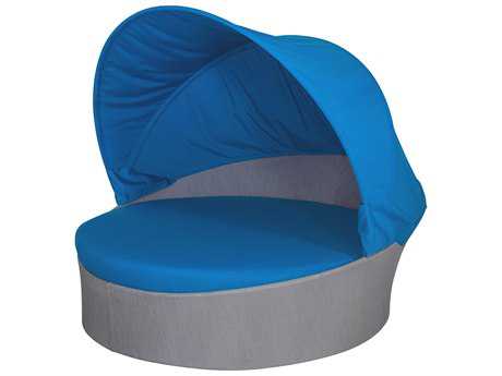 Source Outdoor Furniture Aqua Aluminum Medium Daybed with Canopy (Round)