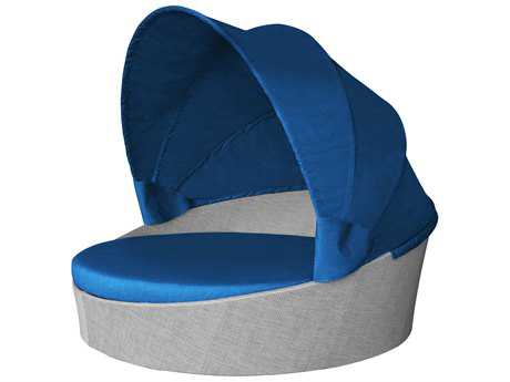 Source Outdoor Furniture Aqua Aluminum Large Daybed with Canopy (Round)