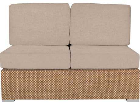 Source Outdoor Furniture Lucaya Wrap Aluminum Armless Loveseat
