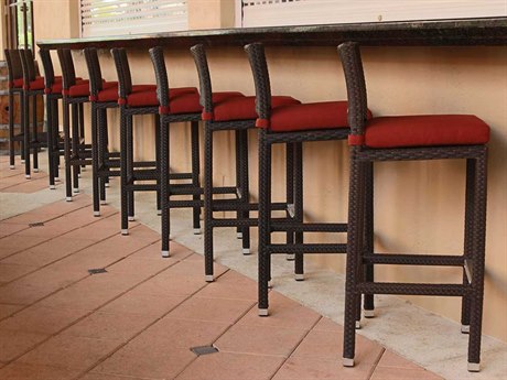 Source Outdoor Furniture Zen Wicker Bar Stool Set