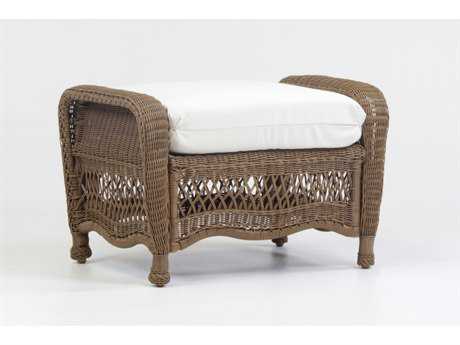 South Sea Rattan Riviera Wicker Ottoman