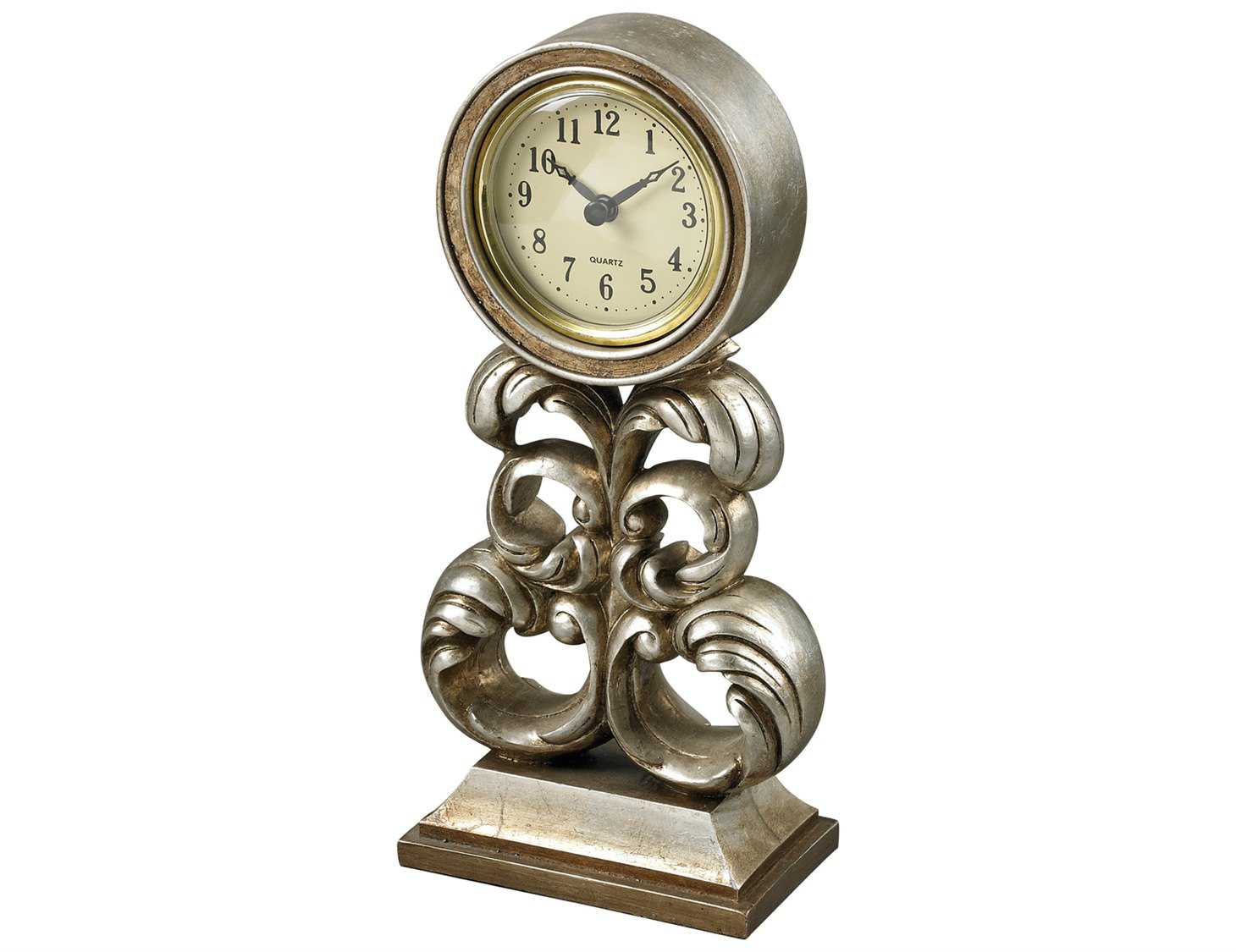 Sterling Antique Silver Desk Clock 9319318