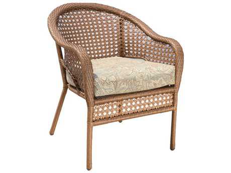 Suncoast Kona Wicker Cushion Arm Lounge Chair