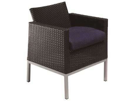 Suncoast Avenir Wicker Cushion Arm Dining Chair