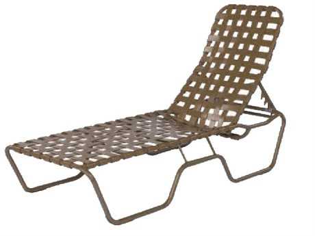 Suncoast Sanibel Cross Strap Cast Aluminum Chaise Lounge
