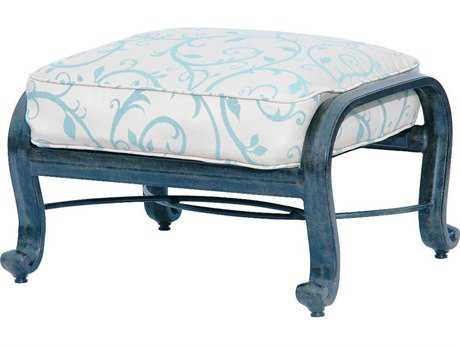 Suncoast San Marco Cushion Cast Aluminum Ottoman