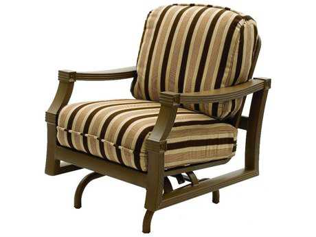 Suncoast Devereaux Cushion Cast Aluminum Arm Glider Lounge Chair