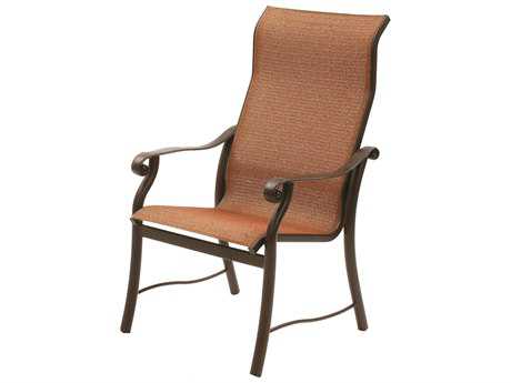 Suncoast Rendezvous Sling Cast Aluminum Arm Supreme Dining Chair