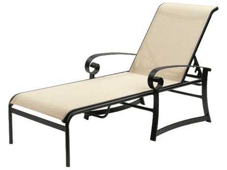 Suncoast Orleans Sling Cast Aluminum Arm Chaise