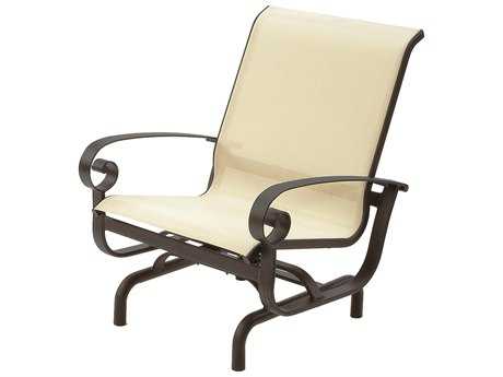 Suncoast Orleans Sling Cast Aluminum Arm Glider Lounge Chair