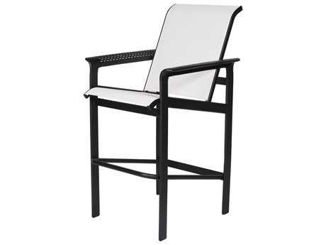 Suncoast South Beach Sling Cast Aluminum Arm Bar Stool