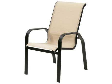 Suncoast Maya Sling Cast Aluminum Arm Dining Chair