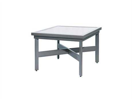 Suncoast Madrid Cast Aluminum 45'' Square Stone Coffee Table