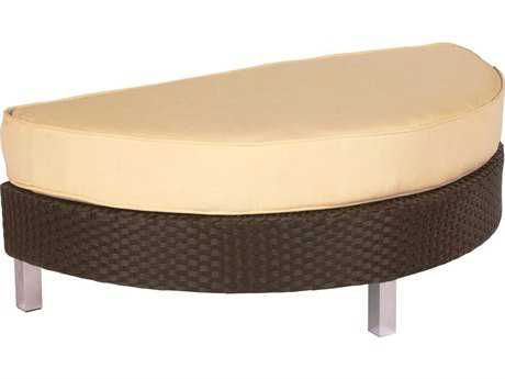 Suncoast Radiate Arc Wicker Cushion Half Ottoman
