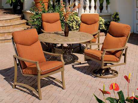 Suncoast Devereaux Cushion Cast Aluminum Dining Set