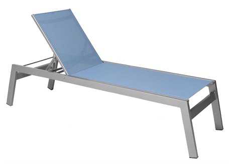 Suncoast Vectra Rise Sling Aluminum Chaise Lounge Armless