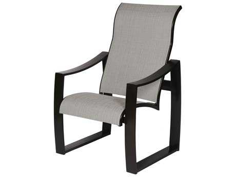 Suncoast Pinnacle Sling Aluminum Arm Dining Chair