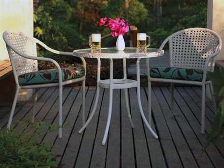 Suncoast Kona Cushion Wicker Bistro Dining Set