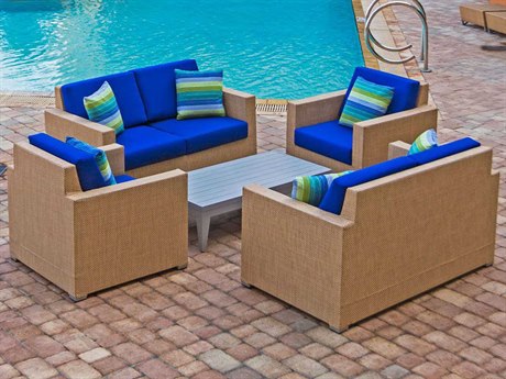 Source Outdoor Furniture Lucaya Wrap Aluminum Lounge Set