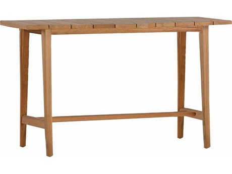 Summer Classics Coast Teak 71W x 24D Rectangular Bar Console Table
