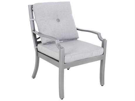 Sunvilla Aragon Cushion Cast Aluminum Dining Chair in Frequency Ash