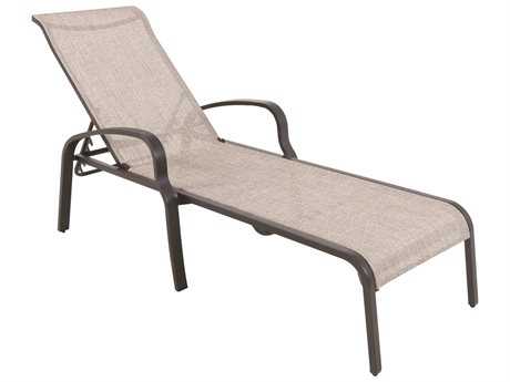 Sunvilla Laurel Sling Aluminum Chaise Stackable in Hunter (Sold in 18)
